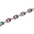BRACELET~Genuine Mystic Rainbow Topaz Bracelet Solid 925 Sterling Silver