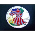 Colorized "Walking Liberty" Round / Medallion.