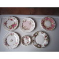 ROYAL ALBERT COLLECTION OF SIDE PLATES AND SMALL PIN TRAY  ITEM NO 2041
