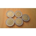 Nice 2018 Nelson Mandela Centenary R5 Coins. Bid Per Coin To Take All 5