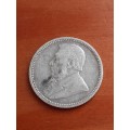**** Silver 1895 Z.A.R Sixpence ****