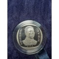 One Of A Kind. PL 2000 Mandela Proof R5 In Box With Signature Of President F.W De Klerk