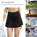 Women Sports Quick Drying Tennis & Golf Skirt -Black