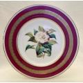 ANTIQUE PAINTED FLOWER PLATE
