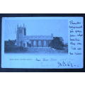 Vintage Blue-Tinged POSTCARD - Parish Church, Newport Pagnell 1903