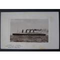 Rotary Photographic Plate Maritime POSTCARD - S.S. Lusitania (Torpedoed and sunk in 1915)