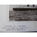 Rotary Photographic Plate Maritime POSTCARD - S.S. Lusitania (Torpedoed and sunk in 1915)