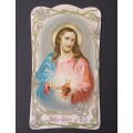 Italian `Sacred Heart of Jesus` PRAYER CARD