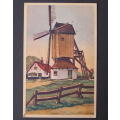 Vintage Dutch POSTCARD - Old Windmill