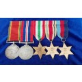 - WW2 Group of 5 x Medals Awarded to W.L. Stringer -