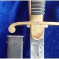 - Imperial German Dove Head Sword (Carl Eickhorn) Solingen, Matching Numbers on Sword & Scabbard -