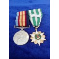 - Scarcer Australian Army Vietnam Medal Pair with 1960 Clasp Awarded to 14820 JH Bates -