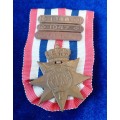- WW2 Netherlands Cross for Order and Peace with 3 Bars / Clasps 1946,47,48 -