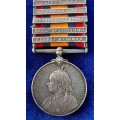 - QSA (Queen`s South Africa Medal) with 5 x Clasps to 335 CORPL: E. STEPHENSON IMPL: LT INFY -