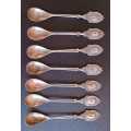 Set of 6 Collector Spoons (H.F Verwoerd,B.J Vorster,D.F Malan,J.G Strijdom, J.C Smuts,J.B.M Hertzog)