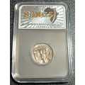 Kingdom of Italy 1930R 5 Lire Silver Coin - GRADED AU50