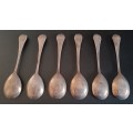 Set of 5 Antique/Vintage Hallmarked Gerritsen`s Dutch Silver Teaspoons