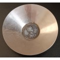 Stainless Steel Bowl with Embdedded Coronation of Maria Anna Medal Reproduction Medal