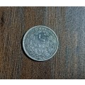 1913 (J) German 1/2 (half) Mark Silver Coin