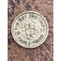 1937 Silver Three Pence