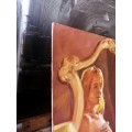 Nude in bedroom, oil painting by Danie Cronje on canvas panel, unframed