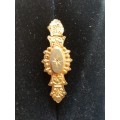 Victorian 9ct gold and rose cut diamond broach