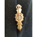 Victorian 9ct gold and rose cut diamond broach