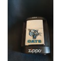 Genuine CATS Zippo lighter 258 in original Zippo plastic holder