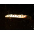 11 Real Diamonds set in 9ct gold Eternity Channel set Ring