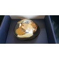Swarovski golden crystal jewellery box egg
