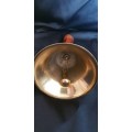Large Brass School bell with wooden handle