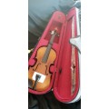 Sadner SA106 full size 4/4 violin in case with bow