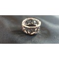 Chanel 9ct white gold and diamond Broad Band Ring
