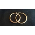 9ct gold made in Italy hoop earings