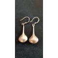 Sterling silver drop/dangle earring set with pattern