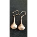 Sterling silver drop/dangle earring set with pattern