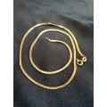 14CT GENUINE GOLD FLAT NECKLACE