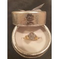 18ct and 1.00 carat of Diamond`s Ring hallmarked with S.African makers marking