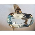 14ct yellow gold and large approx 7.92 carat Aquamarine