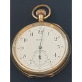 Pocket watch-14ct gold plated Waltham from 1909