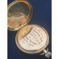Pocket watch-14ct gold plated Waltham from 1909