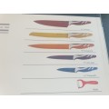 De-Swiss Capri 6 piece knife set (non Stick)