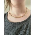 Stunning flat style 9ct gold necklace