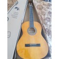 Brand New Vizcaya full size classic guitar -natural wood colour