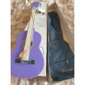 Viscaya 1/4 size purple guitar brand new  with bag