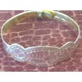 solid silver baby bangle