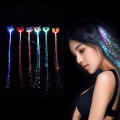 LED 1 Piece Set Of Light Up Braids Colorful Butterfly Fiber Optic Light Up Clip Hair Accessories