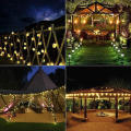 LED Solar Crystal Ball String Light 5M Waterproof Suitable For Holiday Garden Party Christmas Decora