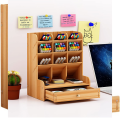 Wooden Storage Box With Drawers For Home School And Office