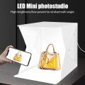 LED Lighting Foldable Light Box Portable Photography Studio Tent Kit USB Powered